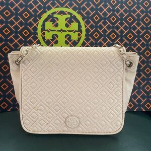 Tory Burch Marion Quilted Small Flap Shoulder Bag 12169712 Pale Apricot